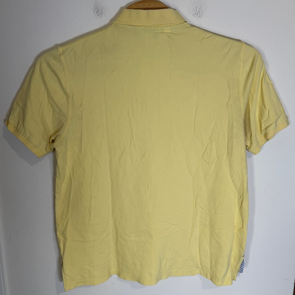 Southern Tide Skipjack Polo Shirt Short Sleeve Yellow Cotton Casual‎ Mens L 40 - Picture 5 of 9